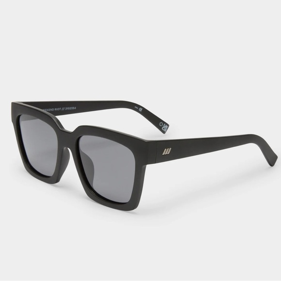 Le Specs Bold Black Sunglasses
